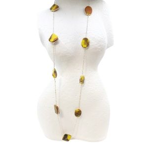 925 Sterling Silver Tiger Cadillac gemstone necklace